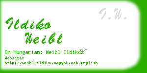 ildiko weibl business card